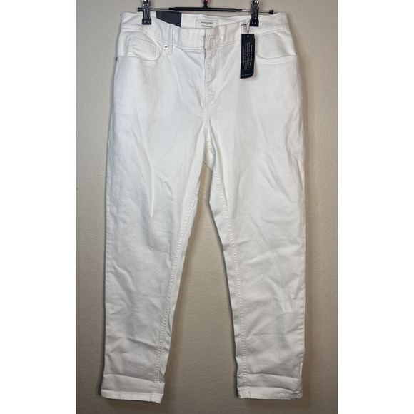Banana Republic Denim - NWT BANANA REPUBLIC-Womens Girlfriend Low Rise Rolled Cuff White Denim 30/10-BX8
